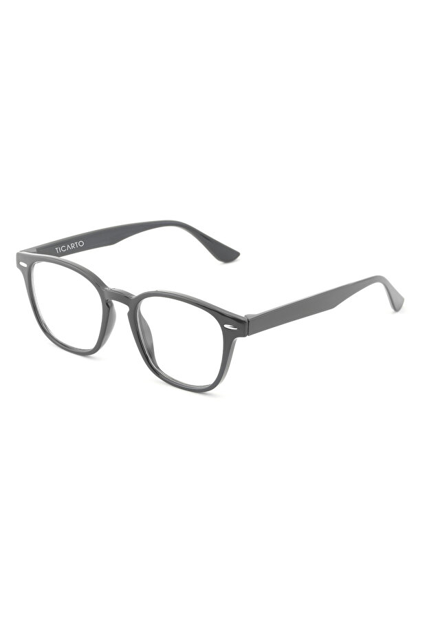 Unisex Black Framed Blue Light Protection Blue Block Transparent Glasses Tctgt000101G0209