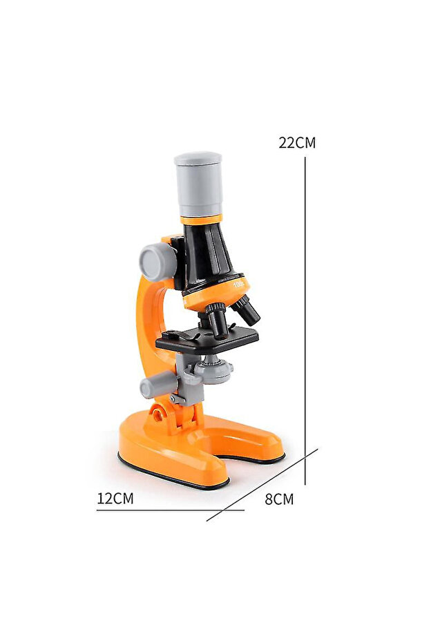 STEM Microscope for Kids, Orange - 1