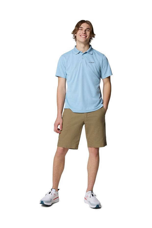 1772051431Am0126 Blue Regular Plain Men's Polo T-Shirt