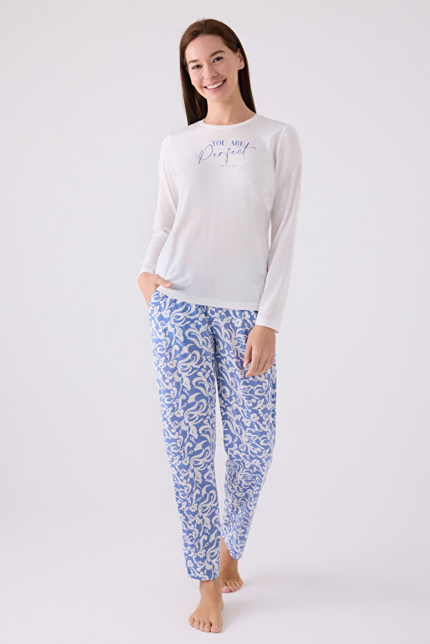 Ženska bela pidžama - 1