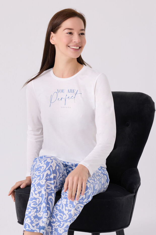 Ženska bela pidžama - 3