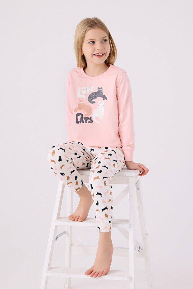 Devojčin roze pidžama set - 3