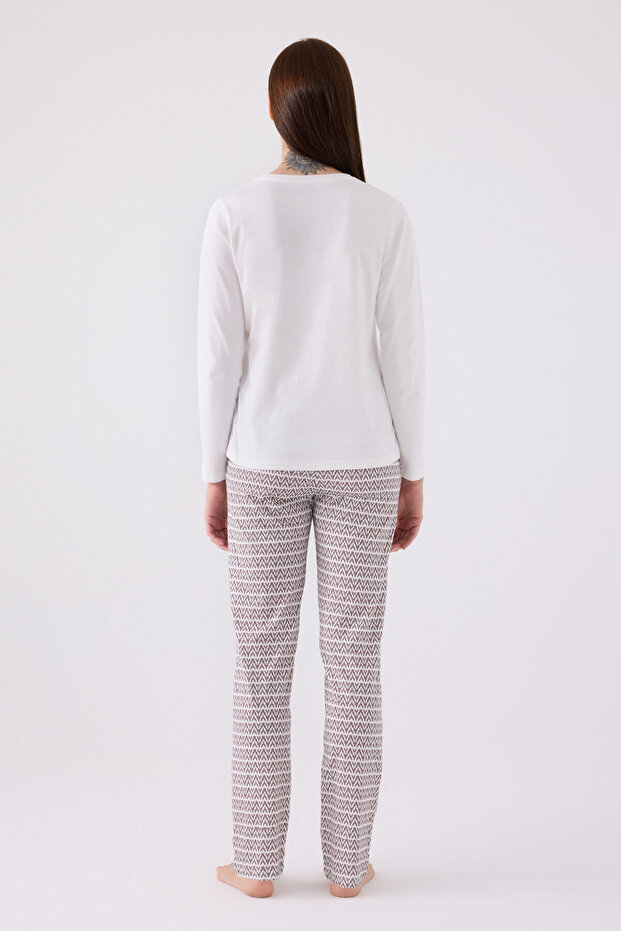 Ženska bela pidžama - 5