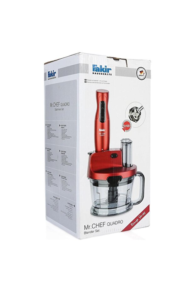 Mr. Chef Quadro Blender Seti Kırmızı - 7