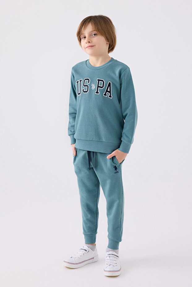 U.S. Polo Assn Boys' Blue Tracksuit Set