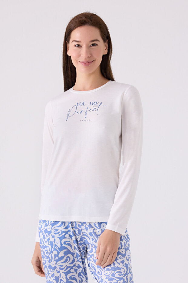 Ženska bela pidžama - 2