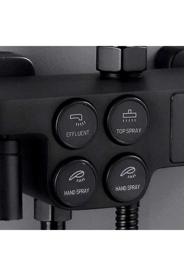 Thermostatic shower set with 4 functions and digital display, BSL2 - 3