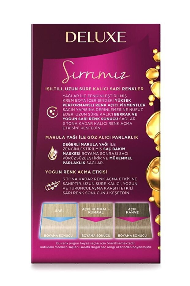 Deluxe Yoğun Renkler 10-2 Platin Sarısı X 2 Adet Saç Boyası - 3