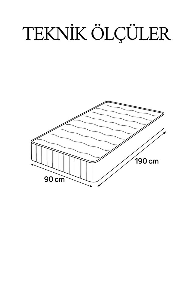 Basic Lüx 90x190 Ortopedik Yatak - 2