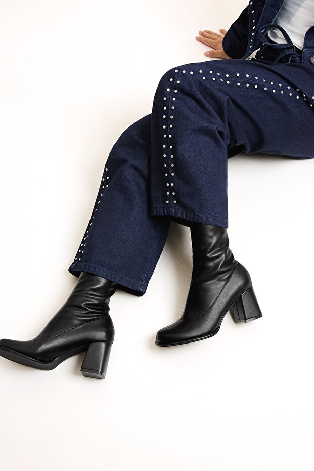 Kalın topuklu bot - 6