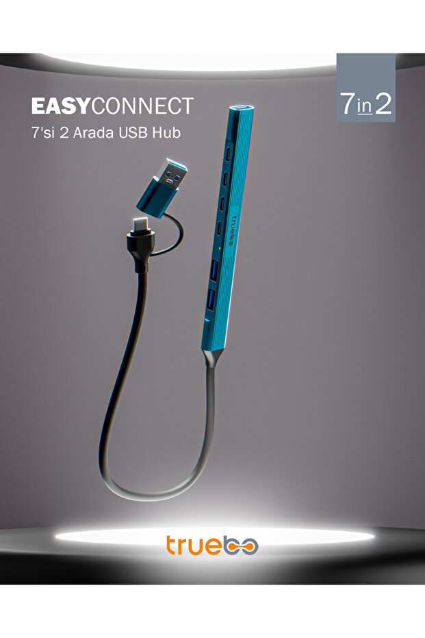 EasyConnect 7in2 Type-C / Usb 3.0 Hub - 1