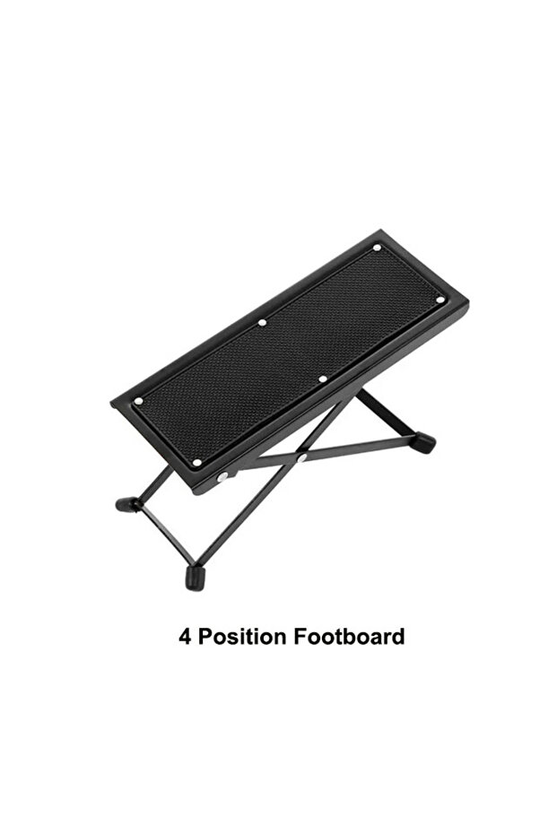 4th gear Miwayer Guitar Footrest Pedal 4/6 Position Height Footboard Metal Non-Slip Pad Adjustable