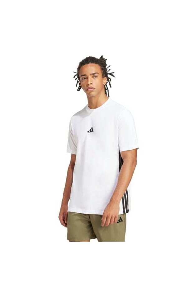 Essentials 3-Stripes Single Jersey Tişört - 3