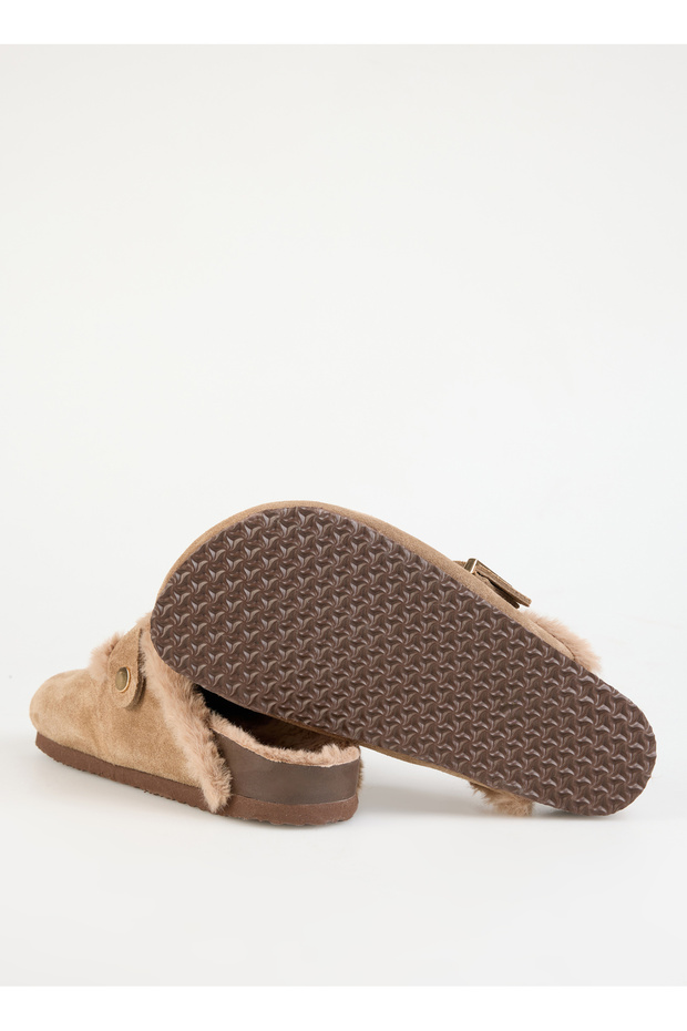 Vizon Kadın Süet Terlik KAYRAN - 4