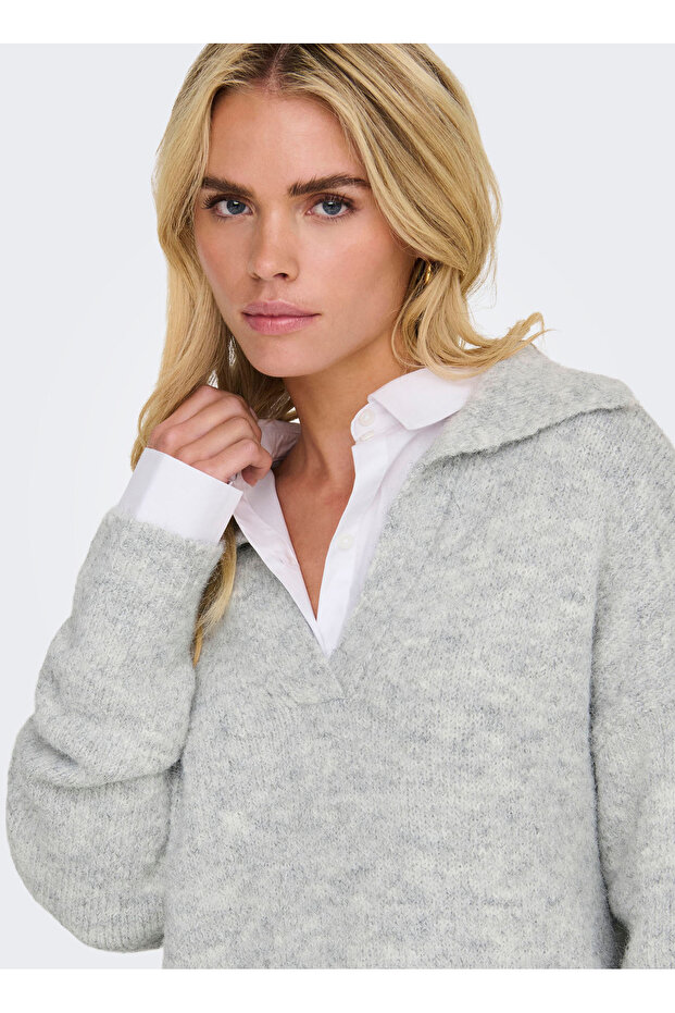 ONLMAGGIE LIFE LS SPLIT NECK CC KNT - 4