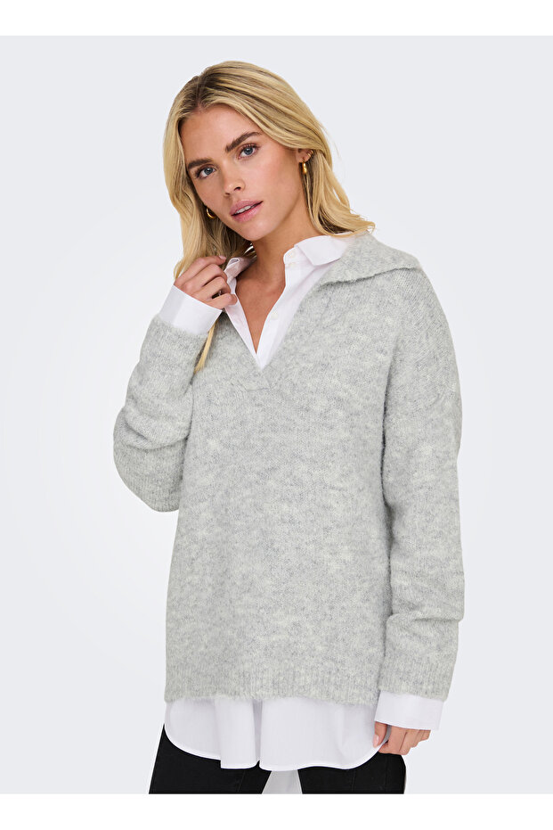 ONLMAGGIE LIFE LS SPLIT NECK CC KNT - 2