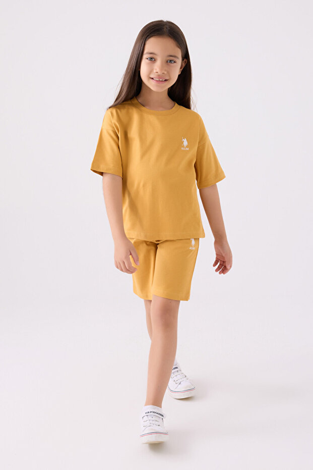 Girl's Yellow Bermuda Suit