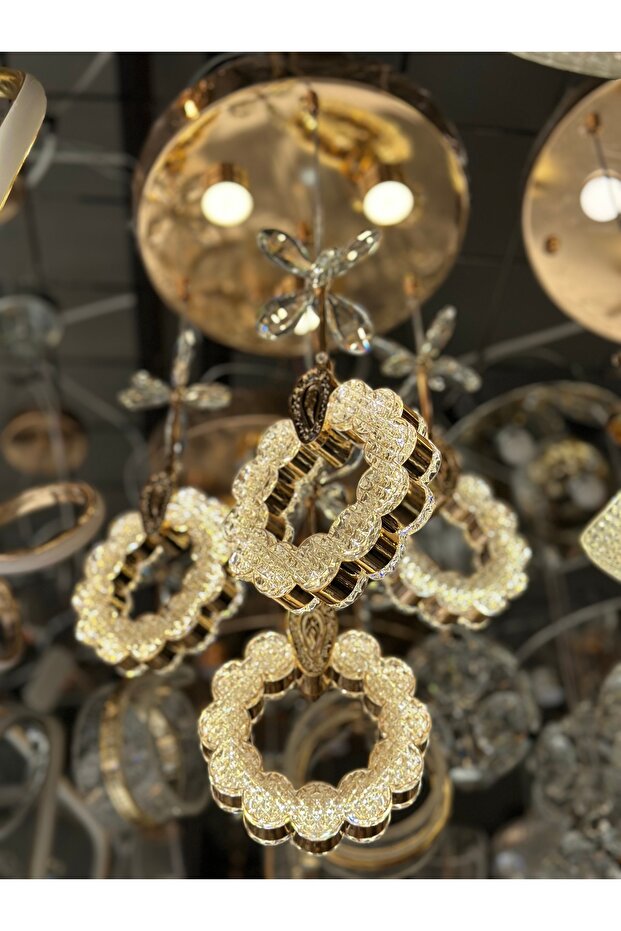 4 SARKIT PAPATYA LÜX LED AVİZE 2025 MODEL - 4