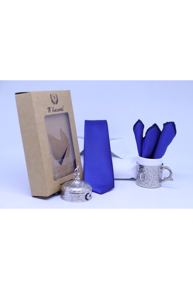 Dokuma Mendilli Kravat - 2