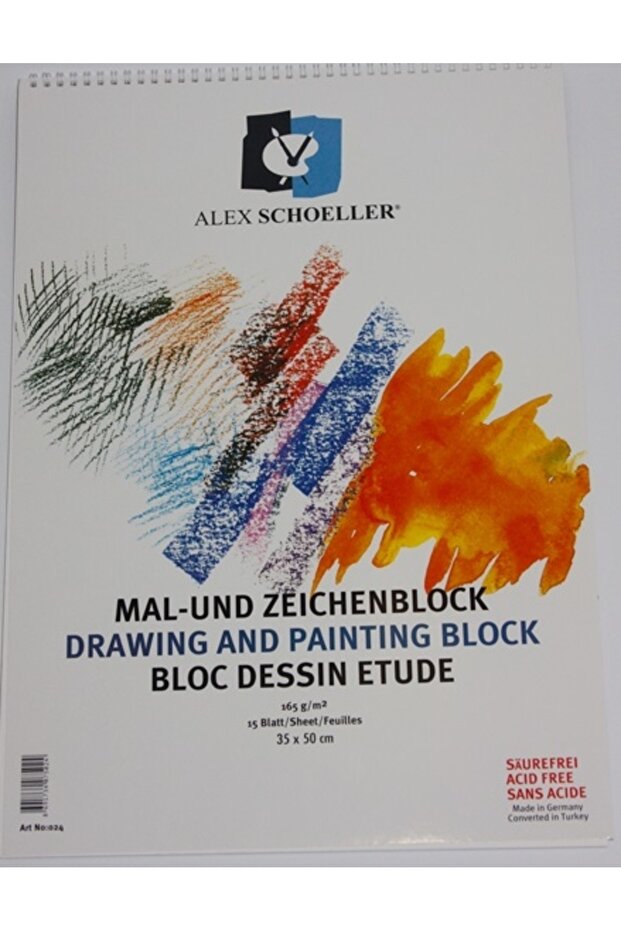 دفتر رسم وتلوين فني 165 جرام 25x35 سم