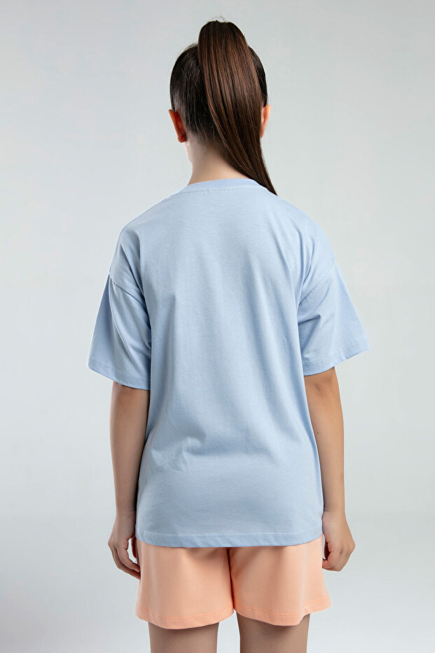 Devojka Plava T-shirt - 4