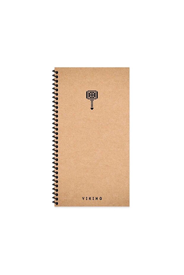 Sharp 10x19 La Plume Viking Hard Cover 80 Sheets Spiral Unlined Notebook Hammer417965-99