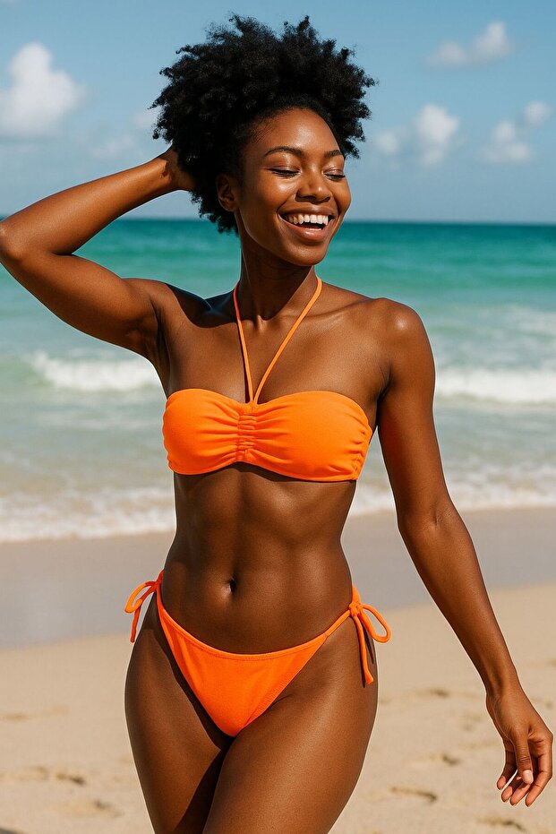 Strapless String Bikini Set - 1