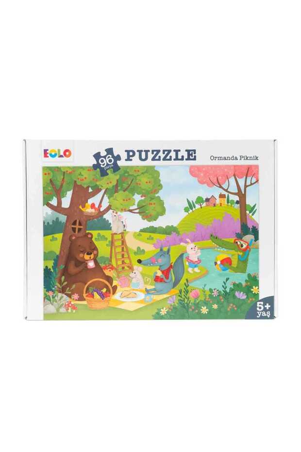 Eolo 96 Piece Puzzle - Picnic in the Forest - Floor Puzzle