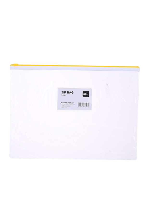 PVC Fermuarlı ve Kartvizitli A4 Dosya Şeffaf 5526 - 1
