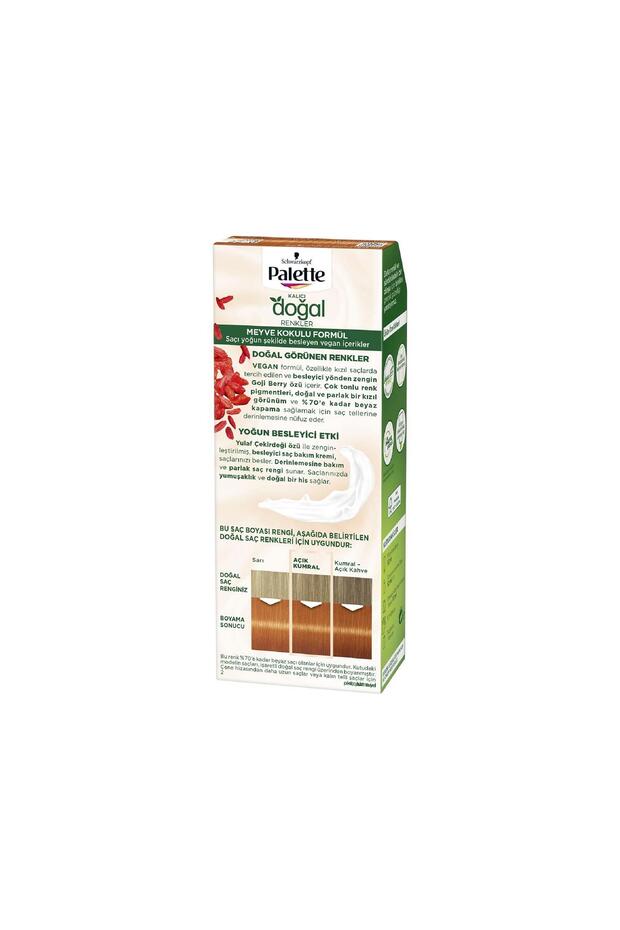 Kalıcı Doğal Renkler Saç Boyası 8-77 Tarçın Bakır 50 ml - 2