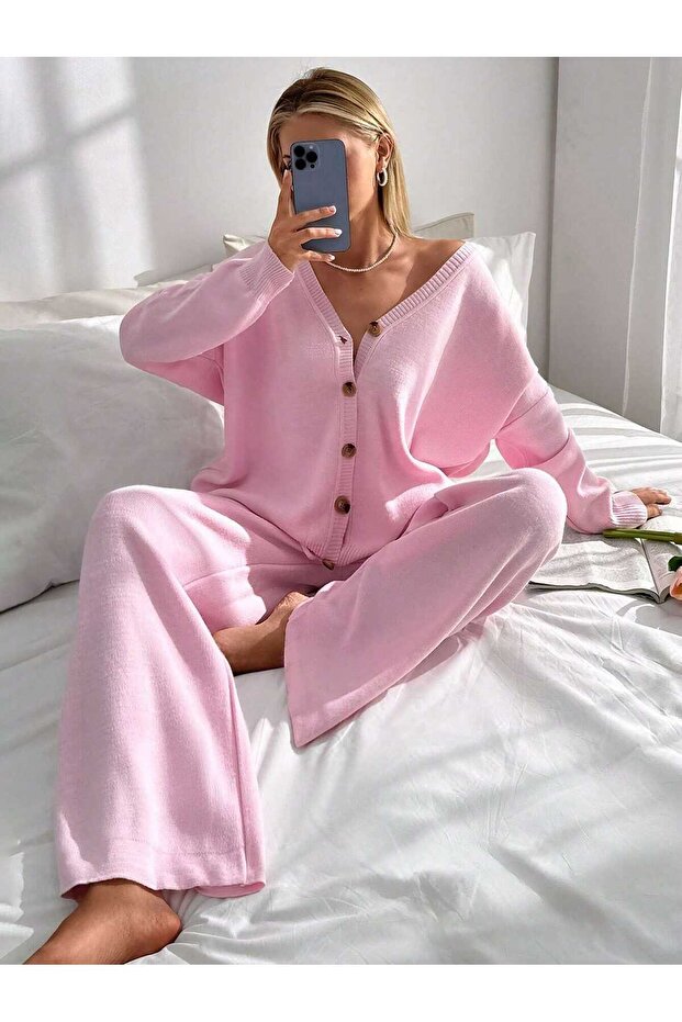 Basic Cardigan Pants Bottom-Upper Set - 5