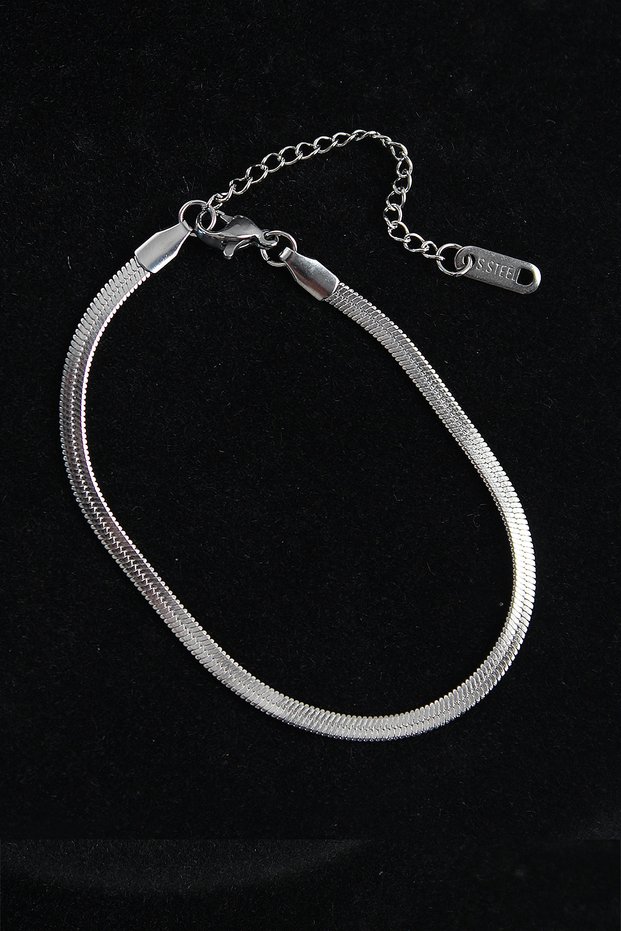 Silver Steel Italian Design Bracelet for Men with Maintenance