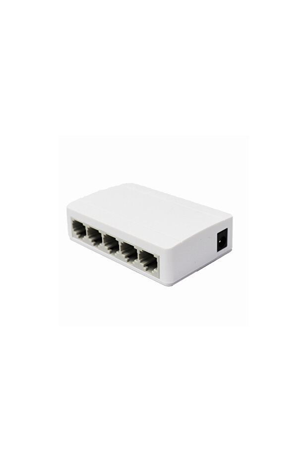 5 Port 10/100 Mbit Internet Hub Çoğaltıcı Ethernet Switch Kablo Dağıtıcı Splitter - 1
