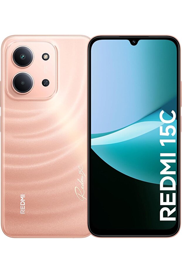 هاتف ذكي Redmi 15C بسعة 8 جيجابايت من ذاكرة الوصول العشوائي وسعة تخزين 256 جيجابايت وشبكة 4G - الإصدار العالمي، برتقالي شفقي