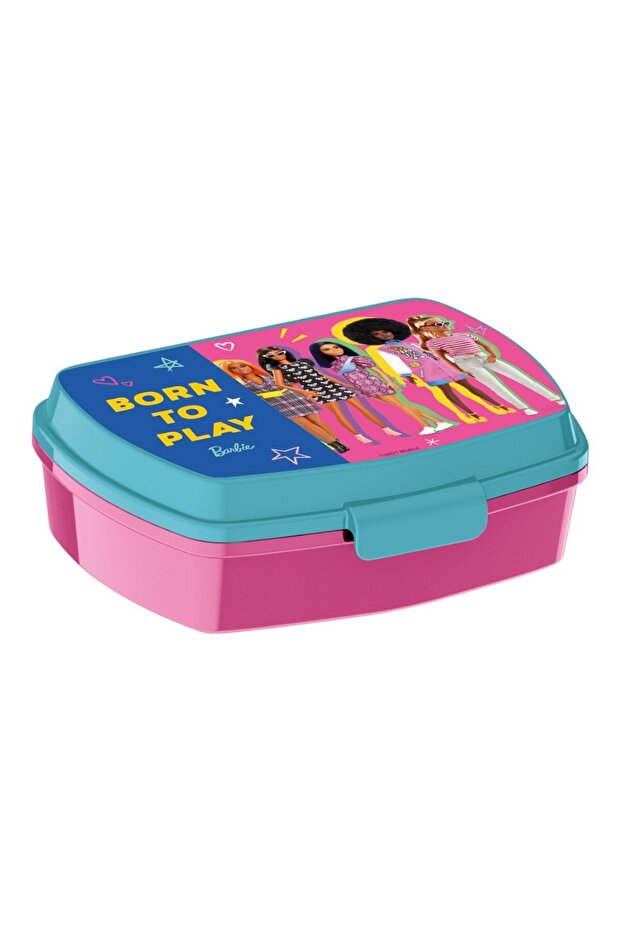 Rectangular sandwich box, 16x12x5 cm, Pink, - 1