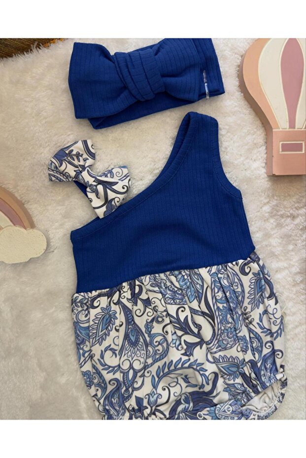 Kız Bebek Tek Omuz Romper Tulum - 2