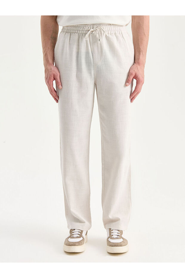 Create Your Style from Uzg Store |   Standard Fit Linen Look Men's Trousers - 2
