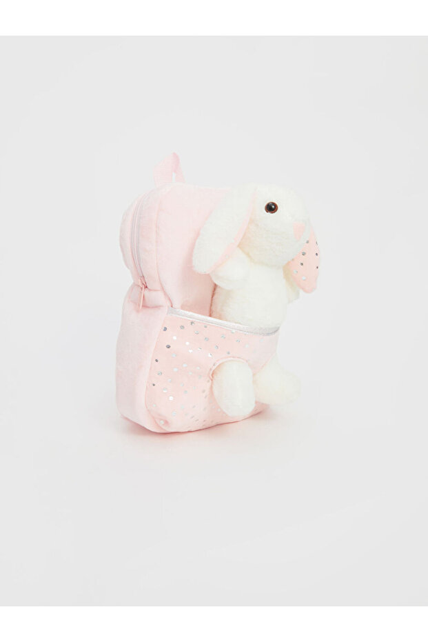 Create Your Style from Uzg Store |   Girl's Backpack with Rabbit Toy - 3