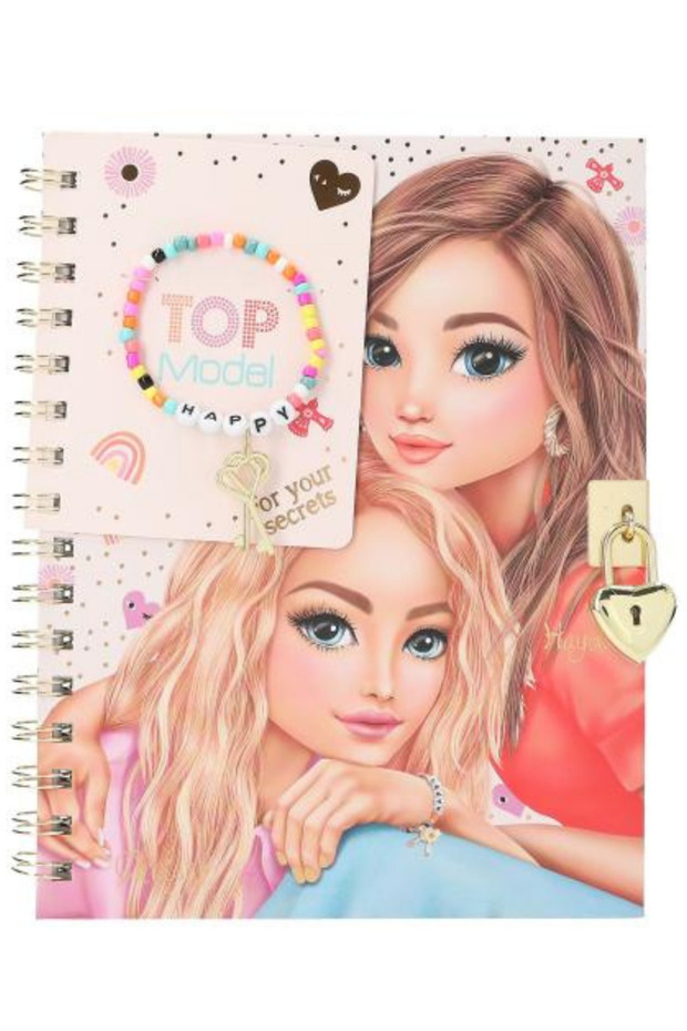 Licensed Diary with Padlock and Bracelet by Top Model Depeche Locked Diary - 2