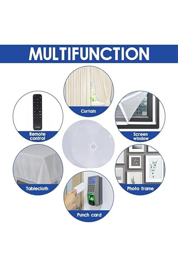 شريط لاصق Xspring Hook and Loop، شرائط Hook and Loop مع لاصق شديد التحمل، لفة Hook and Loop مزدوجة الجوانب بطول 8 أمتار - 5
