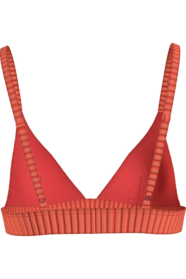 TRIANGLE FIXED-RP Kadın Kırmızı Bikini Üstü - 6