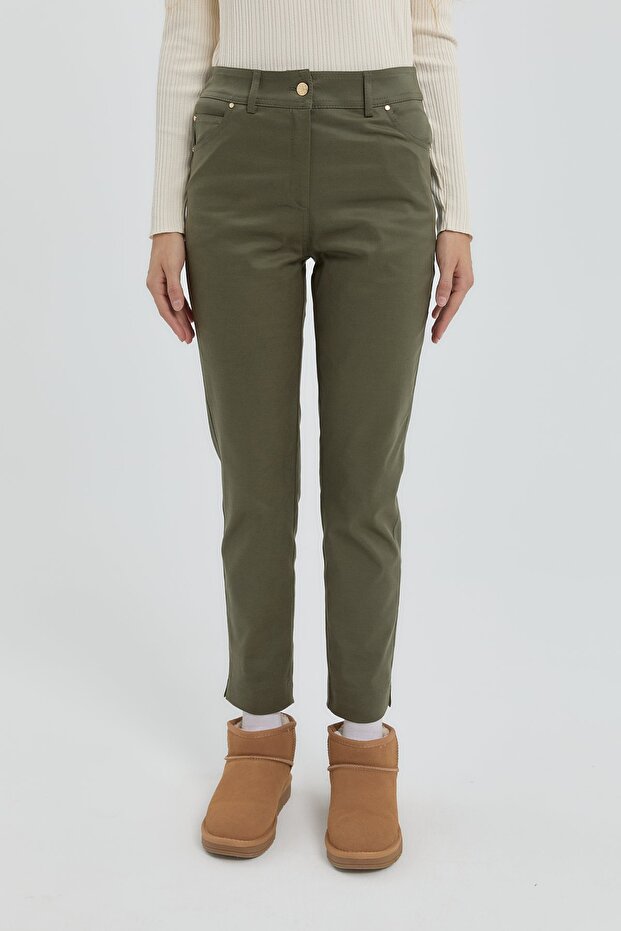 Dar Paça Pantolon Haki - 3