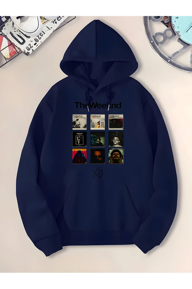 سويت شيرت كبير الحجم مطبوع عليه The Weekend للجنسين
