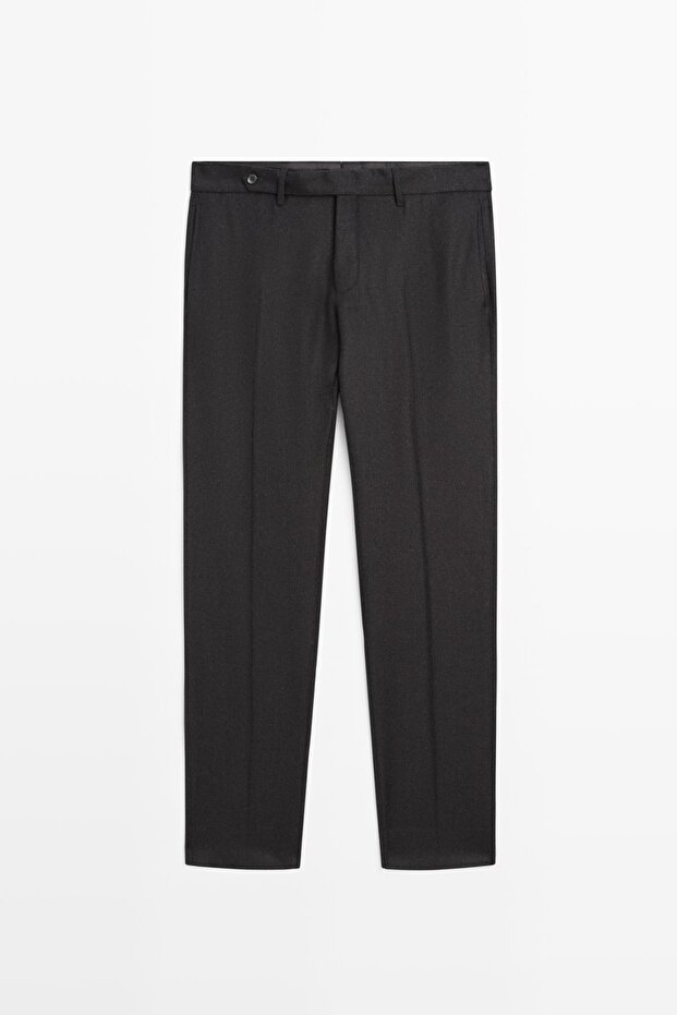 100% wool flannel trousers - 5
