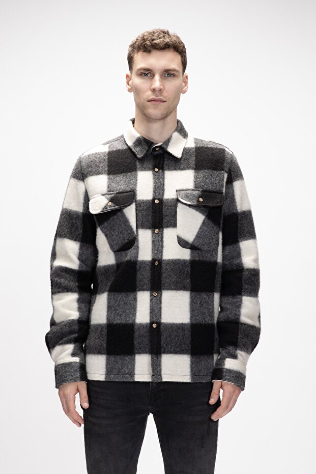 Men's Black Winter Lumberjack Shirt Torres