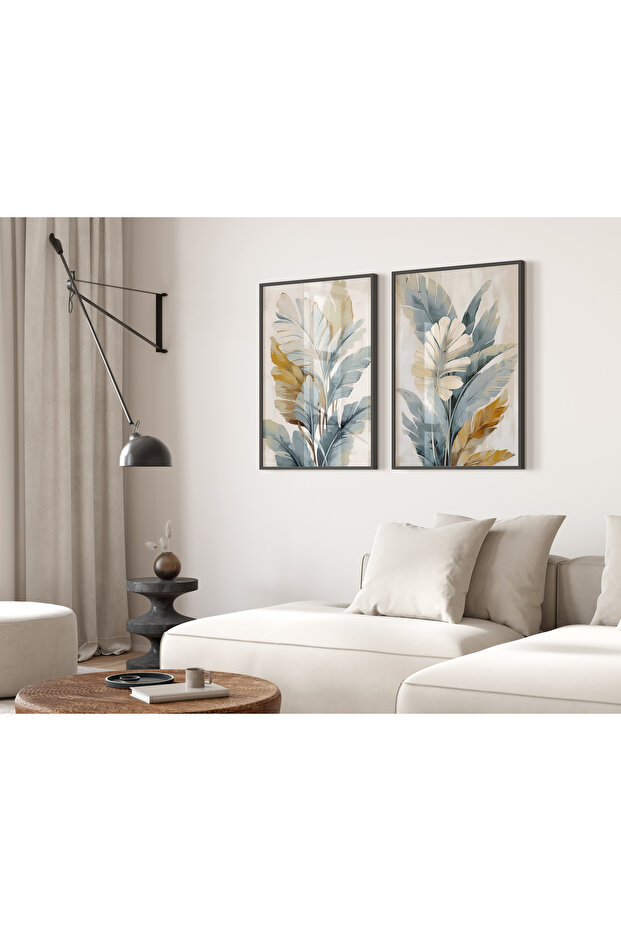 2 Parça Ahşap Tablo Seti - 1