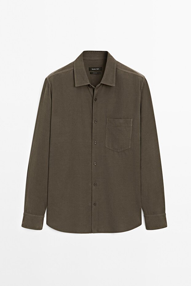 Fitilli regular fit gömlek - 5