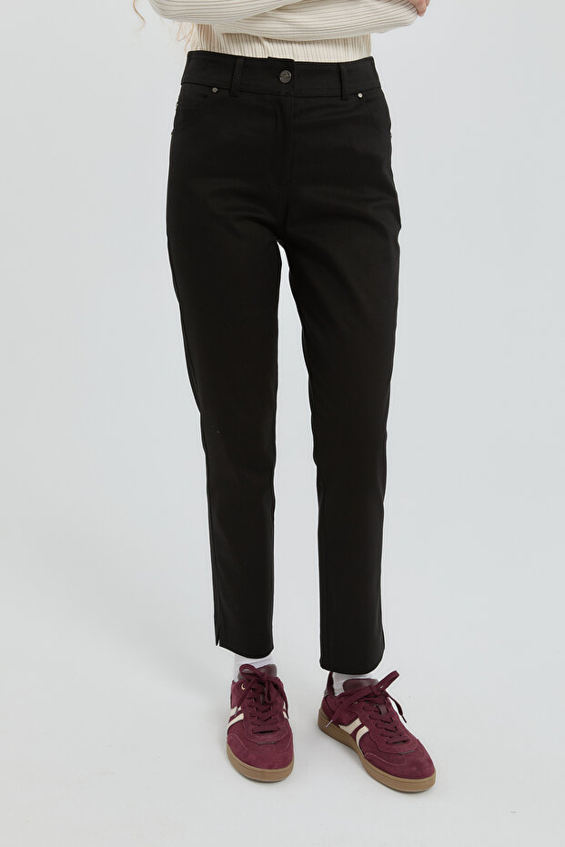 Dar Paça Pantolon Siyah - 3