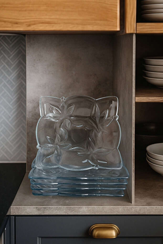 6 Parça Kek, Pasta, Tabağı - 1