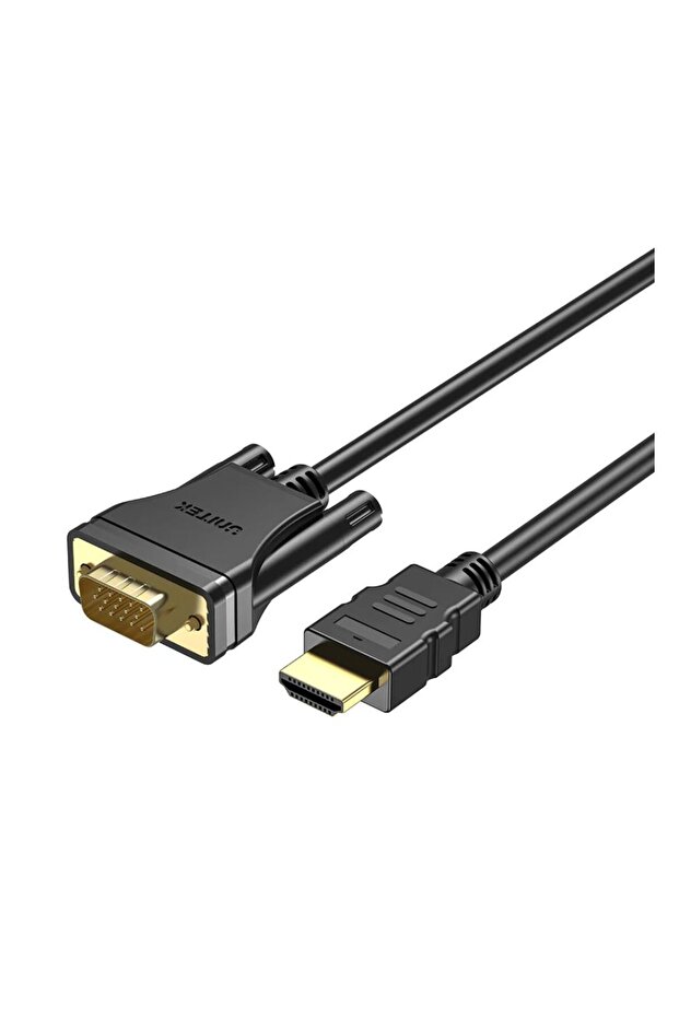 HDMI to VGA Cable 2M – 1080p, Gold-Plated, IC Chip, 2M Cable Length, Black | V1185A